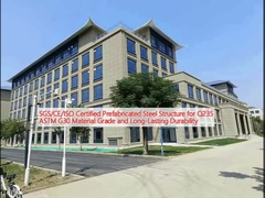 Struttura in acciaio prefabbricata certificata SGS/CE/ISO per il grado di materiale Q235 ASTM G30 e durabilità di lunga durata